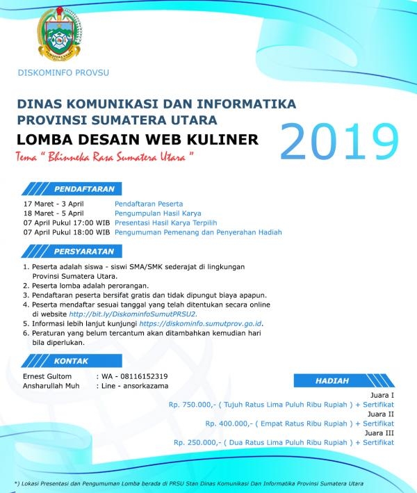 Lomba Desain Web Kuliner dan Wisata Sumut